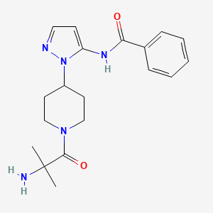 N-{1-[1-(2-methylalanyl)-4-piperidinyl]-1H-pyrazol-5-yl}benzamide hydrochloride