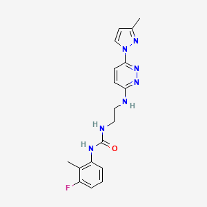 N-(3-fluoro-2-methylphenyl)-N'-(2-{[6-(3-methyl-1H-pyrazol-1-yl)-3-pyridazinyl]amino}ethyl)urea