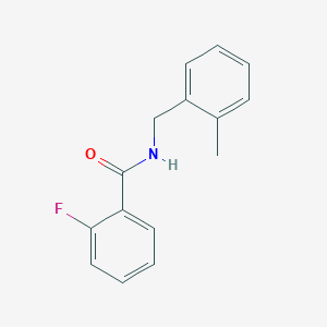 molecular formula C15H14FNO B5275137 2-fluoro-N-(2-methylbenzyl)benzamide 