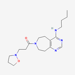 N-butyl-7-(3-isoxazolidin-2-ylpropanoyl)-6,7,8,9-tetrahydro-5H-pyrimido[4,5-d]azepin-4-amine