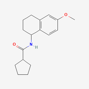 N-(6-methoxy-1,2,3,4-tetrahydro-1-naphthalenyl)cyclopentanecarboxamide