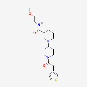 N-(2-methoxyethyl)-1'-(3-thienylacetyl)-1,4'-bipiperidine-3-carboxamide