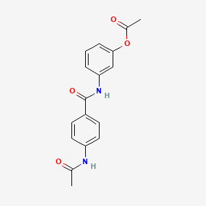 3-{[4-(acetylamino)benzoyl]amino}phenyl acetate