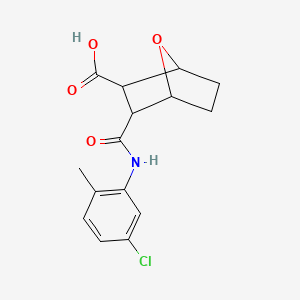 molecular formula C15H16ClNO4 B5275245 3-[(5-Chloro-2-methylphenyl)carbamoyl]-7-oxabicyclo[2.2.1]heptane-2-carboxylic acid 