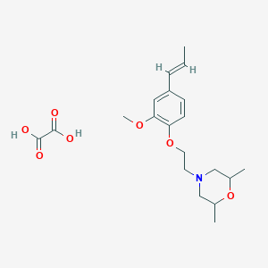 4-[2-[2-methoxy-4-[(E)-prop-1-enyl]phenoxy]ethyl]-2,6-dimethylmorpholine;oxalic acid