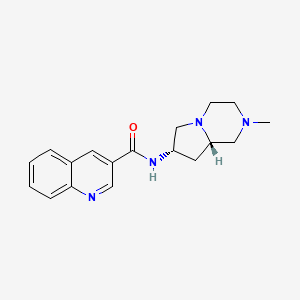 N-[(7S,8aS)-2-methyloctahydropyrrolo[1,2-a]pyrazin-7-yl]quinoline-3-carboxamide