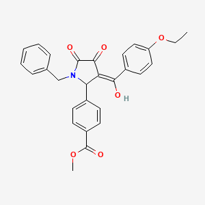 methyl 4-[1-benzyl-3-(4-ethoxybenzoyl)-4-hydroxy-5-oxo-2,5-dihydro-1H-pyrrol-2-yl]benzoate