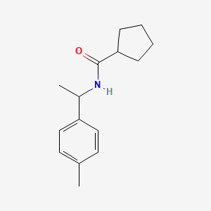 N-[1-(4-methylphenyl)ethyl]cyclopentanecarboxamide