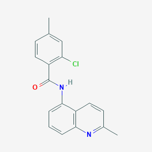 2-chloro-4-methyl-N-(2-methylquinolin-5-yl)benzamide