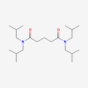 molecular formula C21H42N2O2 B5275337 NNN'N'-TETRAKIS(2-METHYLPROPYL)PENTANEDIAMIDE 