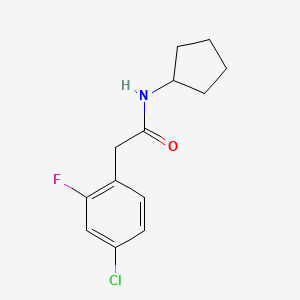 2-(4-chloro-2-fluorophenyl)-N-cyclopentylacetamide