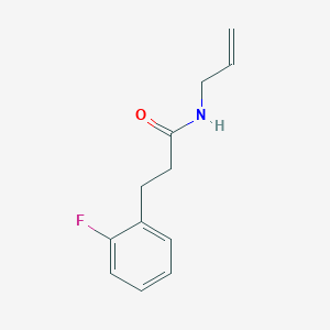 molecular formula C12H14FNO B5275392 N-allyl-3-(2-fluorophenyl)propanamide 