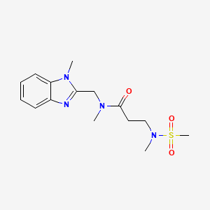 N~1~,N~3~-dimethyl-N~1~-[(1-methyl-1H-benzimidazol-2-yl)methyl]-N~3~-(methylsulfonyl)-beta-alaninamide