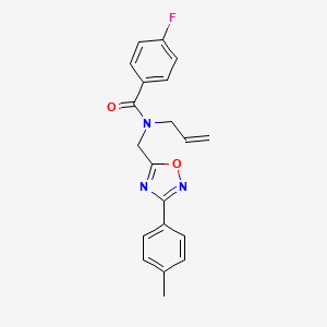 N-allyl-4-fluoro-N-{[3-(4-methylphenyl)-1,2,4-oxadiazol-5-yl]methyl}benzamide