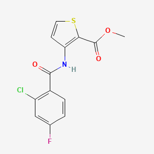 methyl 3-[(2-chloro-4-fluorobenzoyl)amino]-2-thiophenecarboxylate