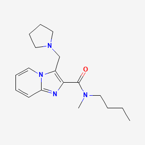 N-butyl-N-methyl-3-(pyrrolidin-1-ylmethyl)imidazo[1,2-a]pyridine-2-carboxamide