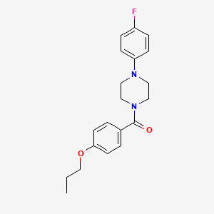 1-(4-fluorophenyl)-4-(4-propoxybenzoyl)piperazine