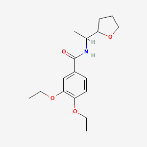 3,4-diethoxy-N-[1-(tetrahydrofuran-2-yl)ethyl]benzamide