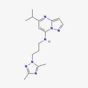 N-[3-(3,5-dimethyl-1H-1,2,4-triazol-1-yl)propyl]-5-isopropylpyrazolo[1,5-a]pyrimidin-7-amine