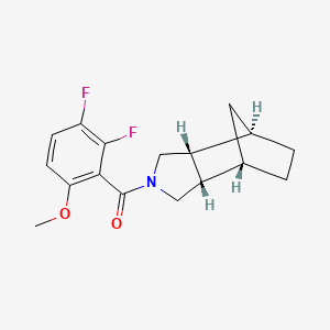 (1R*,2R*,6S*,7S*)-4-(2,3-difluoro-6-methoxybenzoyl)-4-azatricyclo[5.2.1.0~2,6~]decane