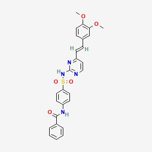 N~1~-[4-({[4-(3,4-DIMETHOXYSTYRYL)-2-PYRIMIDINYL]AMINO}SULFONYL)PHENYL]BENZAMIDE