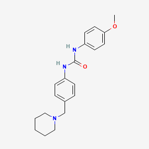 1-(4-Methoxyphenyl)-3-[4-(piperidin-1-ylmethyl)phenyl]urea