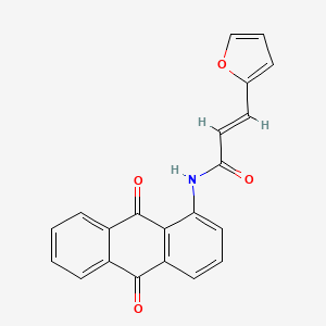 N-(9,10-dioxo-9,10-dihydro-1-anthracenyl)-3-(2-furyl)acrylamide