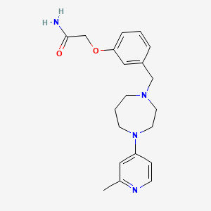 2-(3-{[4-(2-methyl-4-pyridinyl)-1,4-diazepan-1-yl]methyl}phenoxy)acetamide