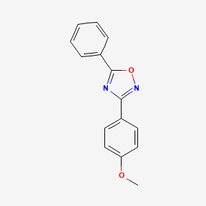 molecular formula C15H12N2O2 B5275659 3-(4-methoxyphenyl)-5-phenyl-1,2,4-oxadiazole 