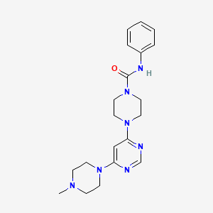 4-[6-(4-methyl-1-piperazinyl)-4-pyrimidinyl]-N-phenyl-1-piperazinecarboxamide