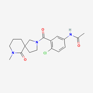 N-{4-chloro-3-[(7-methyl-6-oxo-2,7-diazaspiro[4.5]dec-2-yl)carbonyl]phenyl}acetamide