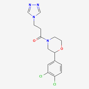 2-(3,4-dichlorophenyl)-4-[3-(4H-1,2,4-triazol-4-yl)propanoyl]morpholine