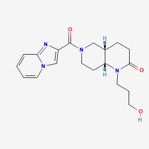 (4aS*,8aR*)-1-(3-hydroxypropyl)-6-(imidazo[1,2-a]pyridin-2-ylcarbonyl)octahydro-1,6-naphthyridin-2(1H)-one