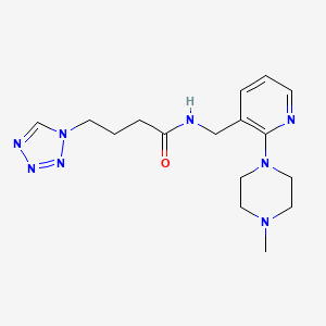 N-{[2-(4-methylpiperazin-1-yl)pyridin-3-yl]methyl}-4-(1H-tetrazol-1-yl)butanamide