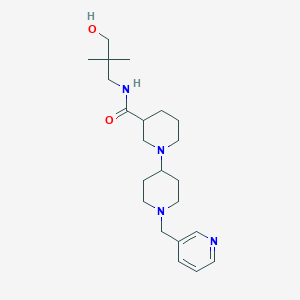 N-(3-hydroxy-2,2-dimethylpropyl)-1'-(pyridin-3-ylmethyl)-1,4'-bipiperidine-3-carboxamide