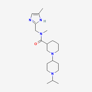 1'-isopropyl-N-methyl-N-[(4-methyl-1H-imidazol-2-yl)methyl]-1,4'-bipiperidine-3-carboxamide