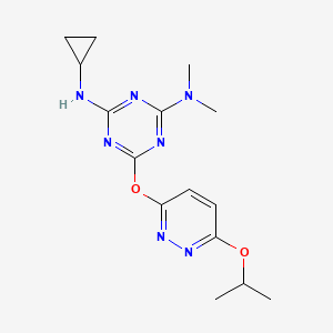 N'-cyclopropyl-6-[(6-isopropoxypyridazin-3-yl)oxy]-N,N-dimethyl-1,3,5-triazine-2,4-diamine