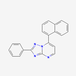 7-(NAPHTHALEN-1-YL)-2-PHENYL-[1,2,4]TRIAZOLO[1,5-A]PYRIMIDINE