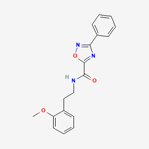 N-[2-(2-methoxyphenyl)ethyl]-3-phenyl-1,2,4-oxadiazole-5-carboxamide