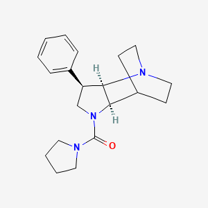 [(2R,3R,6R)-3-phenyl-1,5-diazatricyclo[5.2.2.02,6]undecan-5-yl]-pyrrolidin-1-ylmethanone