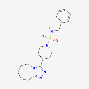 N-benzyl-4-(6,7,8,9-tetrahydro-5H-[1,2,4]triazolo[4,3-a]azepin-3-yl)piperidine-1-sulfonamide