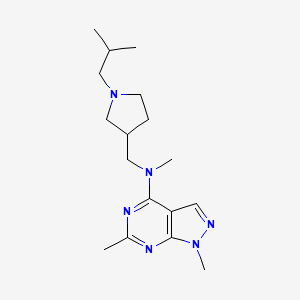 N-[(1-isobutyl-3-pyrrolidinyl)methyl]-N,1,6-trimethyl-1H-pyrazolo[3,4-d]pyrimidin-4-amine