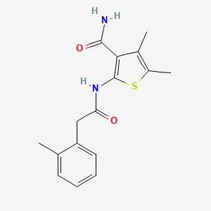 4,5-DIMETHYL-2-{[2-(2-METHYLPHENYL)ACETYL]AMINO}-3-THIOPHENECARBOXAMIDE