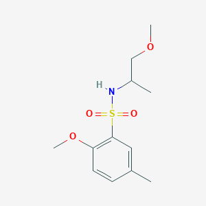 2-methoxy-N-(1-methoxypropan-2-yl)-5-methylbenzenesulfonamide