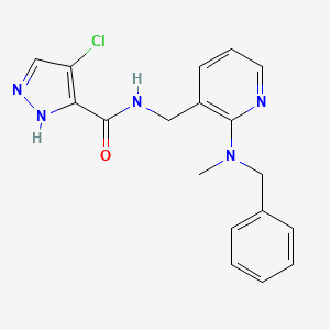 N-({2-[benzyl(methyl)amino]pyridin-3-yl}methyl)-4-chloro-1H-pyrazole-3-carboxamide