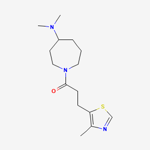 N,N-dimethyl-1-[3-(4-methyl-1,3-thiazol-5-yl)propanoyl]-4-azepanamine