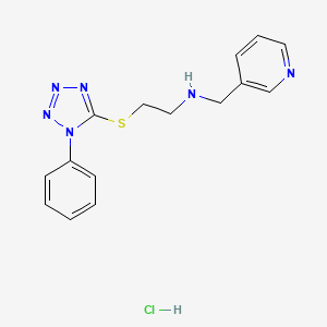 {2-[(1-phenyl-1H-tetrazol-5-yl)thio]ethyl}(3-pyridinylmethyl)amine hydrochloride