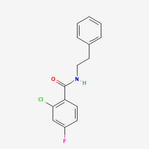 2-chloro-4-fluoro-N-(2-phenylethyl)benzamide