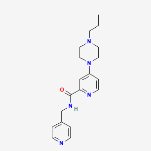 4-(4-propyl-1-piperazinyl)-N-(4-pyridinylmethyl)-2-pyridinecarboxamide