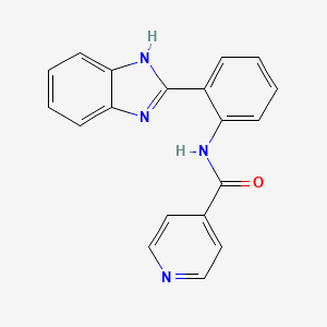 N-[2-(1H-benzimidazol-2-yl)phenyl]pyridine-4-carboxamide